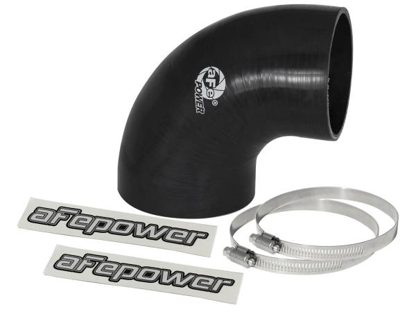 aFe Power - aFe Power Magnum FORCE Cold Air Intake System Spare Parts Kit (4 IN ID to 3-1/2 IN ID x 90 Deg.) Elbow Reducing Coupler - Black - 59-00065 - Image 1