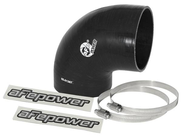 aFe Power - aFe Power Magnum FORCE Cold Air Intake System Spare Parts Kit (4 IN ID to 3-4/5 IN ID x 90 Deg.) Elbow Reducing Coupler - Black - 59-00067 - Image 1