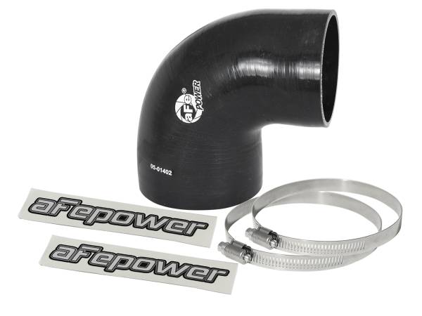 aFe Power - aFe Power Magnum FORCE Cold Air Intake System Spare Parts Kit (4 IN ID to 3-3/8 IN ID x 90 Deg.) Elbow Reducing Coupler - Black - 59-00073 - Image 1