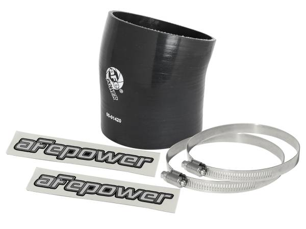 aFe Power - aFe Power Magnum FORCE Cold Air Intake System Spare Parts Kit (4-1/4 IN ID to 3-7/8 IN ID x 17 Deg.) Elbow Reducing Coupler - Black - 59-00082 - Image 1