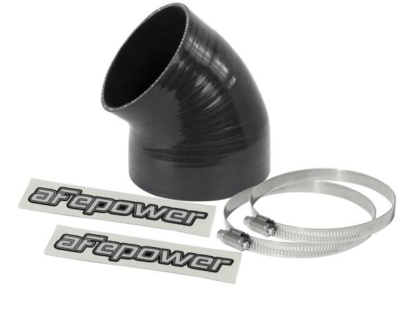 aFe Power - aFe Power Magnum FORCE Cold Air Intake System Spare Parts Kit (4-1/8 IN ID to 3-1/2 IN ID x 49 Deg.) Elbow Reducing Coupler - Black - 59-00085 - Image 1