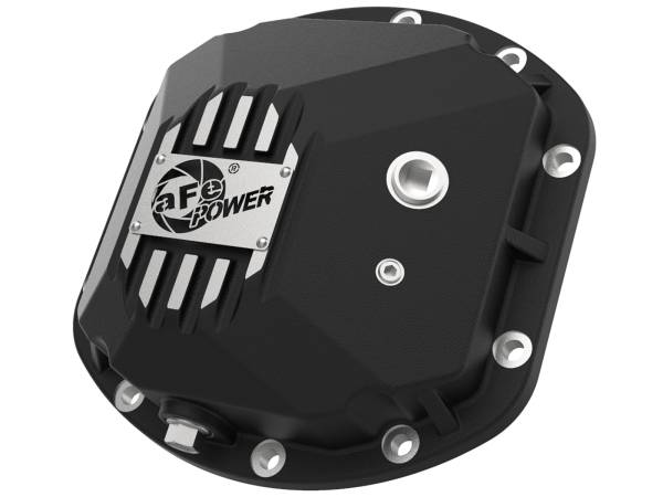 aFe Power - aFe Power Pro Series Dana 30 Front Differential Cover Black w/ Machined Fins Jeep Wrangler (TJ/JK) 97-18 - 46-71130B - Image 1