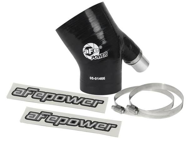 aFe Power - aFe Power Magnum FORCE Cold Air Intake System Spare Parts Kit (3 IN ID to 2-1/4 IN ID x 35 Deg.) Elbow Reducing Coupler w/ Vent - Black - 59-00107 - Image 1