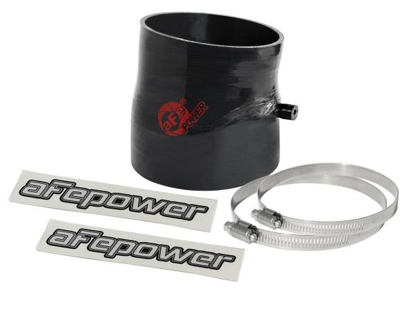 aFe Power - aFe Power Magnum FORCE Cold Air Intake System Spare Parts Kit (3-3/4 IN ID to 3-1/2 IN ID x 15 Deg.) Elbow Reducing Coupler w/ Port - Black - 59-00116 - Image 1