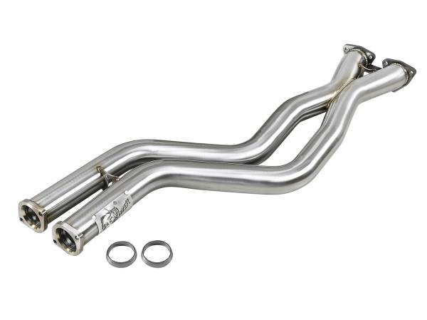aFe Power - aFe Power Twisted Steel 2-1/2 IN 304 Stainless Steel Race Series X-Pipe BMW M3 (E46) 01-06 L6-3.2L S54 - 48-36324 - Image 1