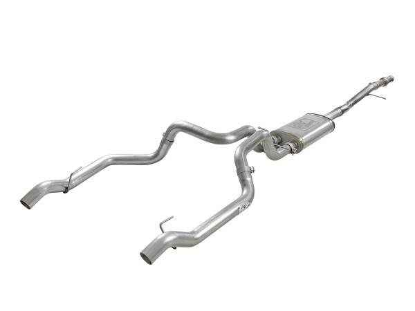 aFe Power - aFe Power Vulcan Series 3 IN 304 Stainless Steel Cat-Back Exhaust System Retains OE Tip GM Silverado/Sierra 1500 19-23 V8-6.2L - 49-34103 - Image 1