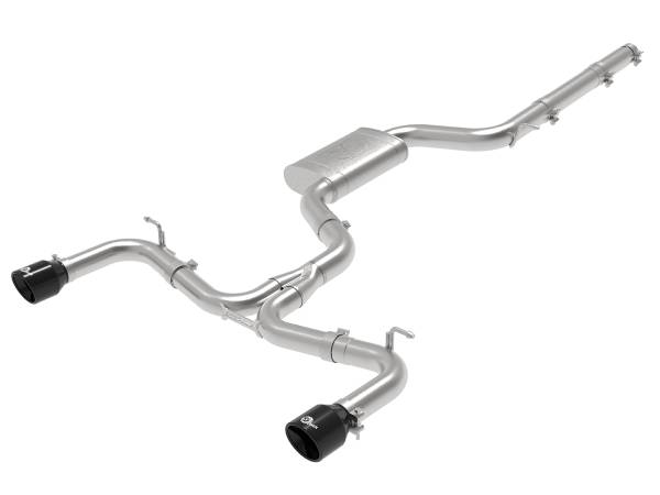 aFe Power - aFe Power MACH Force-Xp 3 IN to 2-1/2 IN Stainless Steel Cat-Back Exhaust System Black Volkswagen GTI (MKVII) 15-17 L4-2.0L (t) - 49-36418-B - Image 1