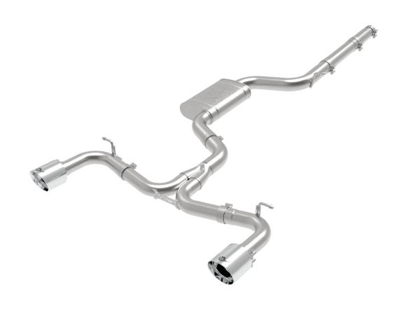 aFe Power - aFe Power MACH Force-Xp 3 IN to 2-1/2 IN Stainless Steel Cat-Back Exhaust System Polished Volkswagen GTI (MK7.5) 18-21 L4-2.0L (t) - 49-36422-P - Image 1