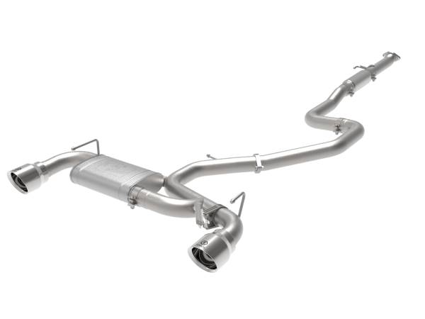 aFe Power - aFe Power Takeda 3 IN 304 Stainless Steel Cat-Back Exhaust System w/ Polished Tips Hyundai Veloster N 19-20 L4-2.0L (t) - 49-37008-P - Image 1