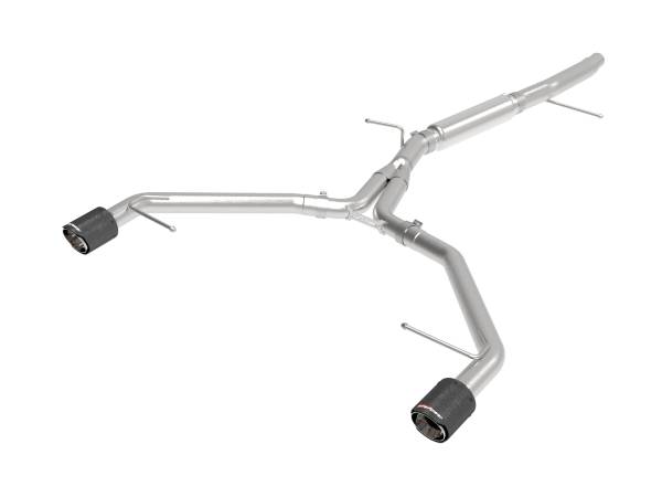 aFe Power - aFe Power MACH Force-Xp 3 IN to 2-1/2 IN Stainless Steel Axle-Back Exhaust System Carbon Audi A4 (B9) 17-19 L4-2.0L(t) - 49-36419-C - Image 1