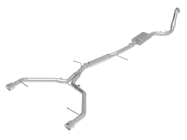 aFe Power - aFe Power MACH Force-Xp 3 IN to 2-1/2 IN Stainless Steel Cat-Back Exhaust System Polished Audi A4 (B9) 17-19 L4-2.0L(t) - 49-36420-P - Image 1