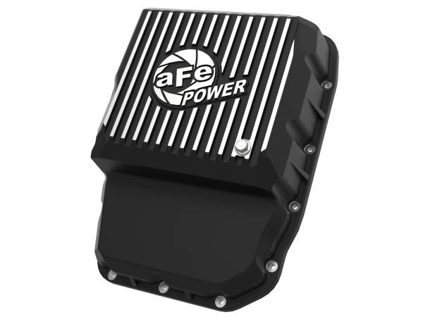 aFe Power - aFe POWER Pro Series Transmission Pan Black w/ Machined Fins Dodge Diesel Trucks 13-23 (68RFE) - 46-71160B - Image 1