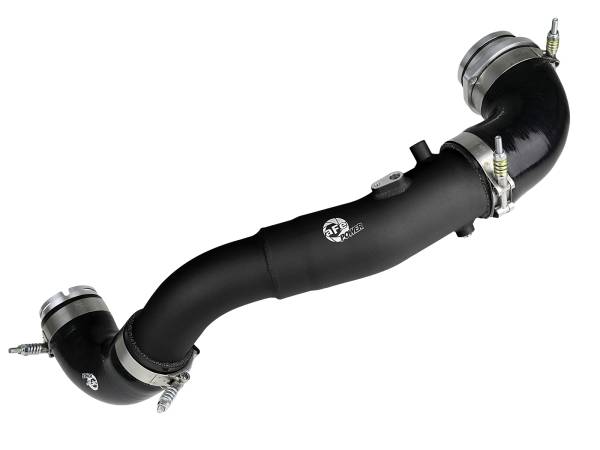 aFe Power - aFe Power BladeRunner 2-1/2 IN Aluminum Hot Charge Pipe Black Toyota GR Supra (A90) 20-23 L6-3.0L (t) - 46-20398-B - Image 1