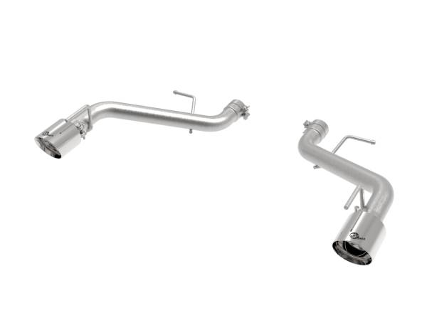 aFe Power - aFe Power MACH Force-Xp 2-1/2 IN 409 Stainless Steel Axle-Back Exhaust System Polished Chevrolet Camaro SS 16-23 V8-6.2L - 49-44118-P - Image 1