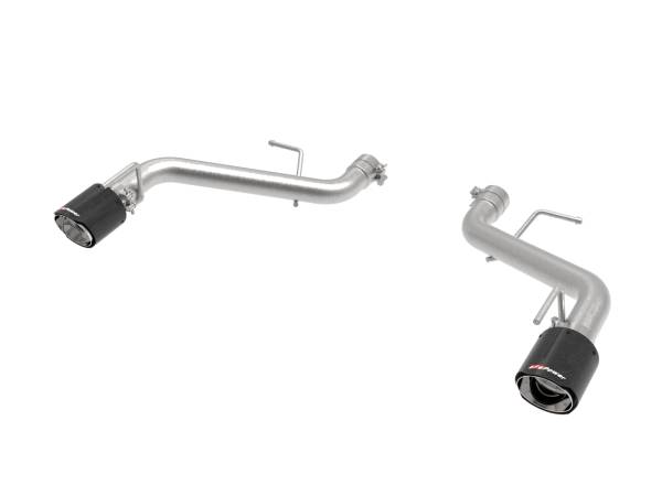 aFe Power - aFe Power MACH Force-Xp 2-1/2 IN 409 Stainless Steel Axle-Back Exhaust System Carbon Fiber Chevrolet Camaro SS 16-23 V8-6.2L - 49-44118-C - Image 1