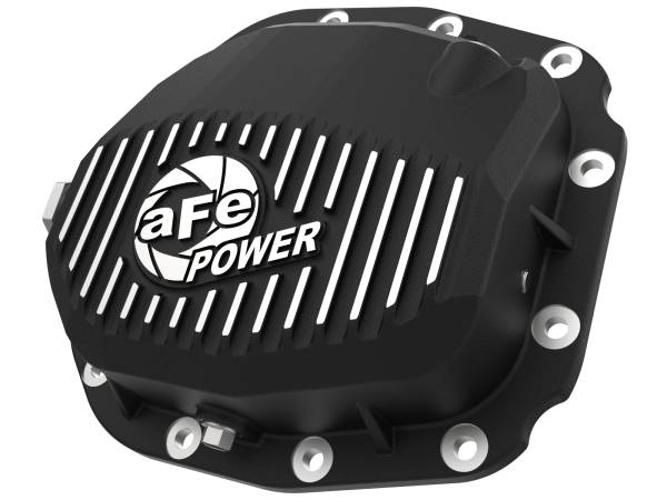 aFe Power - aFe Power Pro Series Rear Differential Cover Black w/ Machined Fins Ford F-150 15-23 (Super 8.8-12) - 46-71180B - Image 1