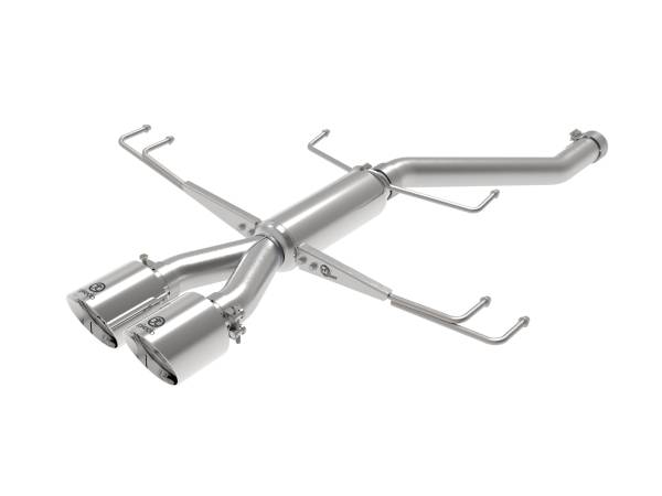 aFe Power - aFe Power Takeda 2-1/2 IN 304 Stainless Steel Axle-Back Exhaust System w/ Polished Tips Honda Civic Type R 17-21 L4-2.0L (t) - 49-36626-P - Image 1