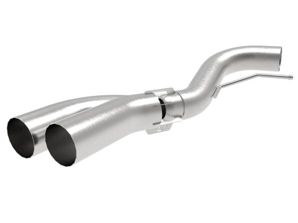 aFe Power - aFe Power Rebel Series 409 Stainless Steel DPF-Back Exhaust System w/ Dual Brushed Tip Ford F-150 18-21 V6-3.0L (td) - 49-43108-H - Image 1