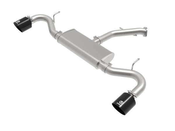 aFe Power - aFe Power Takeda 2-1/2 IN 409 Stainless Steel Axle-Back Exhaust w/ Black Tips Hyundai Elantra GT 18-20 L4-1.6L (t) - 49-47016-B - Image 1