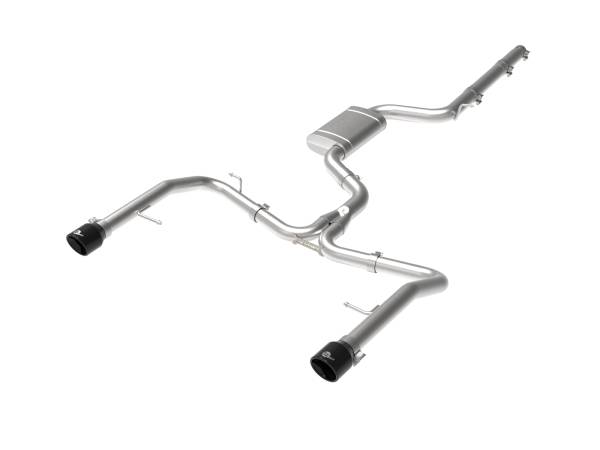 aFe Power - aFe Power MACH Force-Xp 3 IN to 2-1/2 IN Stainless Steel Cat-Back Exhaust System Black Volkswagen Jetta GLI (MKVII) 19-21 L4-2.0L (t) - 49-36432-B - Image 1