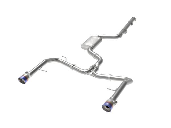 aFe Power - aFe Power MACH Force-Xp 3 IN to 2-1/2 IN Stainless Steel Cat-Back Exhaust w/Blue Flame Tip Volkswagen Jetta GLI (MKVII) 19-21 L4-2.0L (t) - 49-36432-L - Image 1