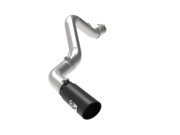 aFe Power - aFe Power Large Bore-HD 5 IN 409 Stainless Steel DPF-Back Exhaust System w/Black Tip GM Diesel Trucks 22-23 V8-6.6L (td) L5P - 49-44125-B - Image 1