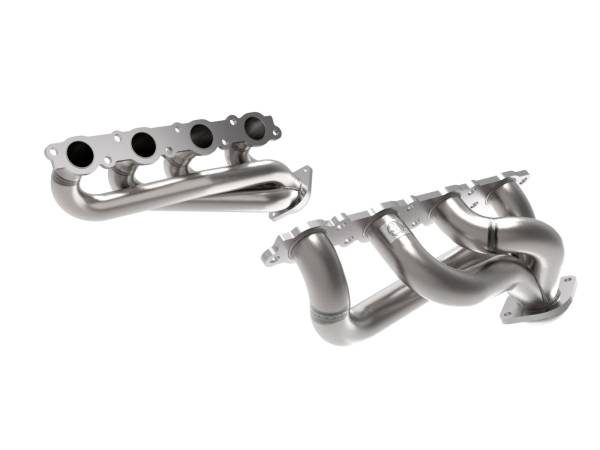 aFe Power - aFe Power Twisted Steel 304 Stainless Steel Headers Ford F-250/F-350 20-22 V8-7.3L - 48-33029 - Image 1