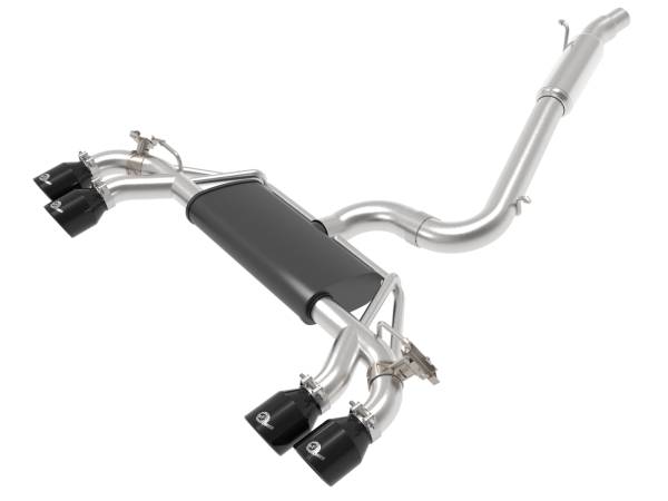 aFe Power - aFe Power MACH Force-Xp 3 IN to 2-1/2 IN Stainless Steel Cat-Back Exhaust System Black Volkswagen Golf R 15-19 L4-2.0L (t) - 49-36430-B - Image 1