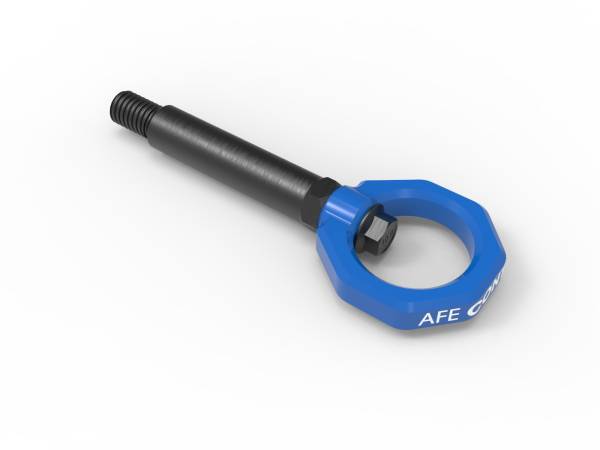 aFe Power - aFe CONTROL Rear Tow Hook Blue BMW F-Chassis 2/3/4/M - 450-502002-L - Image 1