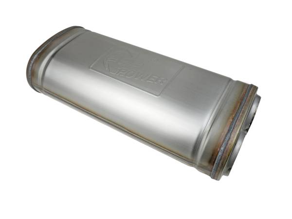 aFe Power - aFe Power MACH Force-Xp 409 Stainless Steel Muffler 3 IN Dual Inlet/Dual Outlet 5 IN H x 8 IN W x 18 IN L - 49M00055 - Image 1