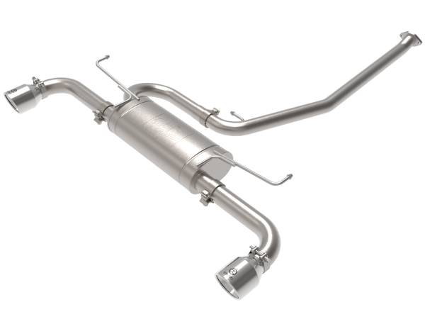 aFe Power - aFe Power Takeda 2-1/4 IN to 2-1/2 IN 304 Stainless Steel Cat-Back Exhaust w/ Polished Tip Toyota RAV4 19-23 L4-2.5L - 49-36053-P - Image 1