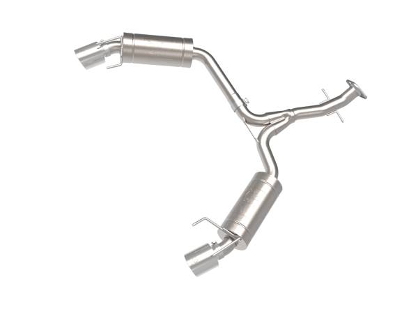 aFe Power - aFe Power Takeda 2-1/2 IN 304 Stainless Steel Axle-Back Exhaust System w/ Polished Tip Lexus IS250/IS350 06-13 V6-2.5L/3.5L - 49-36055-P - Image 1