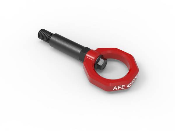 aFe Power - aFe CONTROL Front Tow Hook Red Toyota GR Supra (A90) 20-23 L4-2.0L (t)/L6-3.0L (t) - 450-721001-R - Image 1