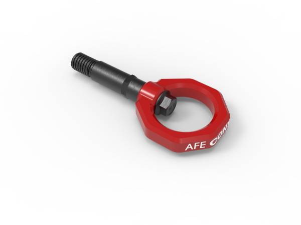 aFe Power - aFe CONTROL Rear Tow Hook Red Toyota GR Supra (A90) 20-23 L4-2.0L (t)/L6-3.0L (t) - 450-721002-R - Image 1