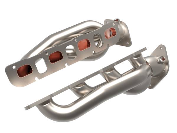 aFe Power - aFe Power Twisted Steel 1-7/8 IN 304 Stainless Headers w/ Titanium Coat Finish RAM 1500 TRX 21-23 V8-6.2L (sc) - 48-32030-T - Image 1
