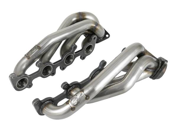 aFe Power - aFe Power Twisted Steel 304 Stainless Steel Headers Ford F-150 15-23 V8-5.0L - 48-33025-1 - Image 1