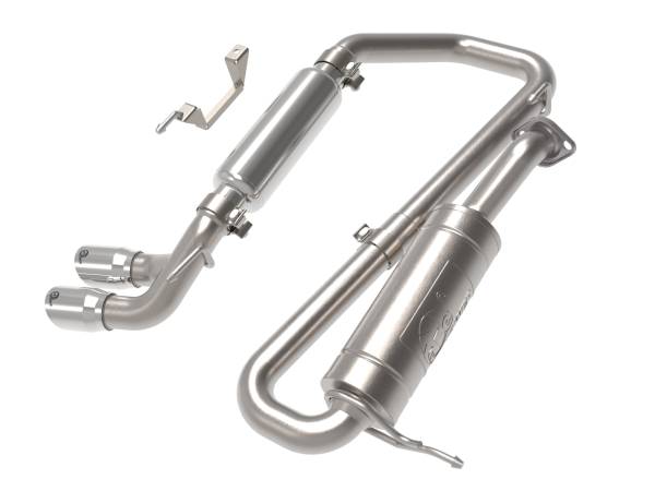 aFe Power - aFe Power Takeda 2-1/4 IN 304 Stainless Steel Cat-Back Exhaust w/ Polished Tip Suzuki Jimny 18-22 L4-1.5L - 49-37020-P - Image 1