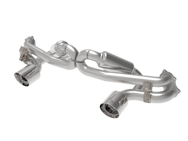 aFe Power - aFe Power MACH Force-Xp 2-1/2 IN 304 Stainless Steel Cat-Back Exhaust w/ Polished Tip Porsche Cayman GT4 20-23 H6-4.0L - 49-36443-P - Image 1