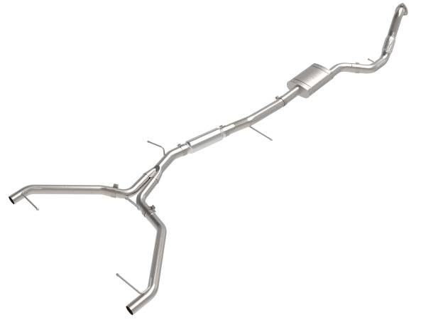 aFe Power - aFe Power MACH Force-Xp 3 IN to 2-1/2 IN Stainless Steel Cat-Back Exhaust System Audi A4 (B9.5) 20-23 L4-2.0L (t) - 49-36446 - Image 1