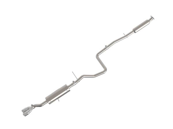 aFe Power - aFe Power Takeda 2-1/4 IN 304 Stainless Steel Cat-Back Exhaust System w/ Polished Tip Ford Fiesta (Sedan) 14-19 L4-1.6L - 49-33134-P - Image 1