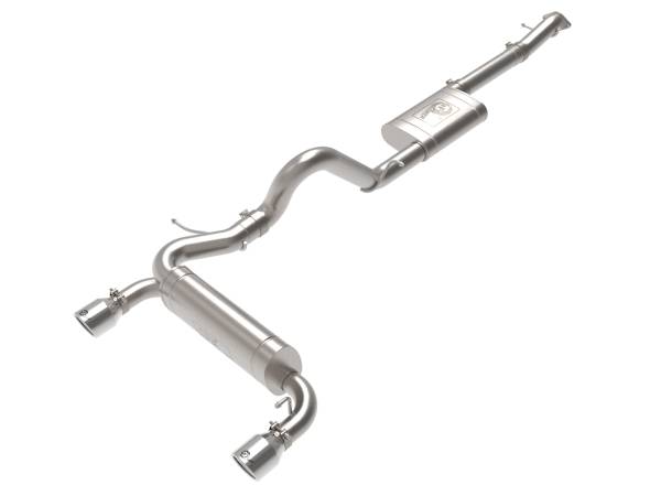 aFe Power - aFe Power Vulcan Series 3 IN to 2-1/2 IN Stainless Steel Cat-Back Exhaust System Polished Ford Bronco 21-23 L4-2.3L (t)/V6-2.7L (tt) - 49-33138-P - Image 1