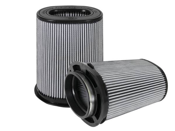 aFe Power - aFe Power Momentum Intake Replacement Air Filter w/ Pro DRY S Media (Pair) (6 x 4) IN F x (8-1/4 x 6-1/4) IN B x (7-1/4 x 5) IN T (Inverted) x 10 IN H - 21-91136-MA - Image 1