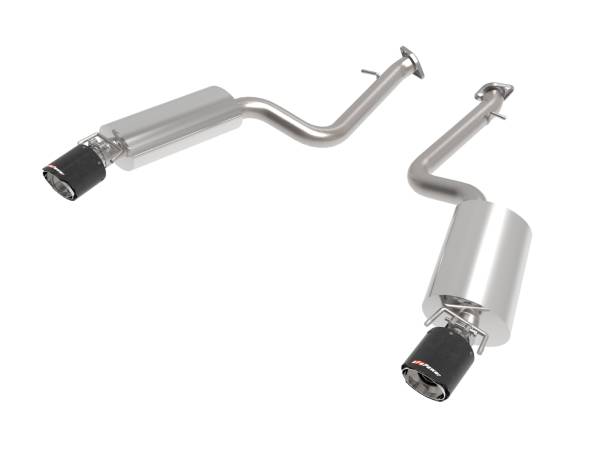 aFe Power - aFe Power Takeda 2-1/2 IN 304 Stainless Steel Axle-Back Exhaust System w/ Carbon Fiber Lexus IS350 14-23 V6-3.5L - 49-36060-C - Image 1