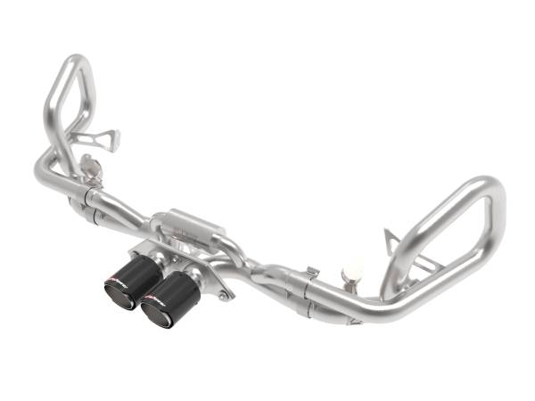 aFe Power - aFe Power MACH Force-Xp 2-1/2 IN 304 Stainless Steel Cat-Back Exhaust System w/ Carbon Fiber Tip Porsche 911 GT3 14-19 H6-3.8/4.0L - 49-36450-C - Image 1