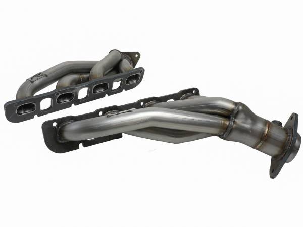 aFe Power - aFe Power Twisted Steel 1-3/4 IN 304 Stainless Headers w/ Raw Finish Dodge Challenger 15-23 V8-6.2L (sc)/6.4L HEMI - 48-32031 - Image 1