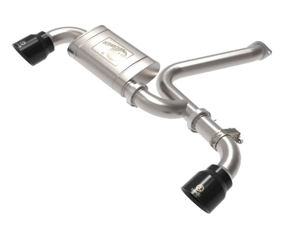 aFe Power - aFe Power Takeda 3 IN 304 Stainless Steel Axle-Back Exhaust w/ Black Tips Hyundai Kona N 22-23 L4-2.0L (t) - 49-37032-B - Image 1
