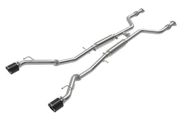 aFe Power - aFe Power Takeda 2-1/2 IN 304 Stainless Steel Cat-Back Exhaust System w/ Carbon Fiber Tips Nissan Z 2023 V6-3.0L (tt) - 49-36138-C - Image 1