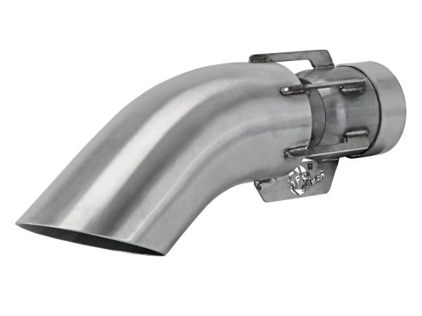 aFe Power - aFe Power MACH Force-Xp 304 Stainless Steel Clamp-on Exhaust Tip Brushed 3 IN Inlet x 4 IN Outlet x 15 IN L - 49T30401-H151 - Image 1