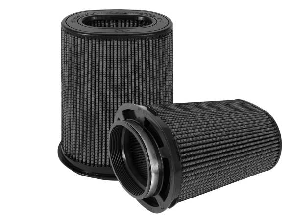 aFe Power - aFe Power Momentum Intake Replacement Air Filter w/ Black Pro 5R Media (Pair) (6 x 4) IN F x (8-1/4 x 6-1/4) IN B x (7-1/4 x 5) IN T (Inverted) x 10 IN H - 24-91136K-MA - Image 1