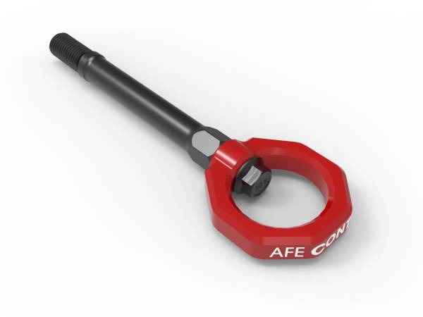 aFe Power - aFe CONTROL Front Tow Hook Red Chevrolet Corvette (C8) 20-23 V8-6.2L - 450-401014-R - Image 1
